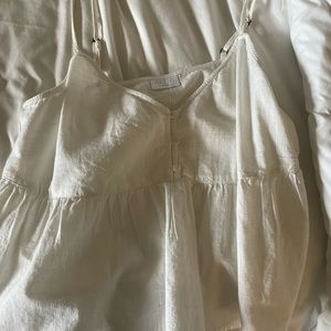 White button up tank top from Nordstrom